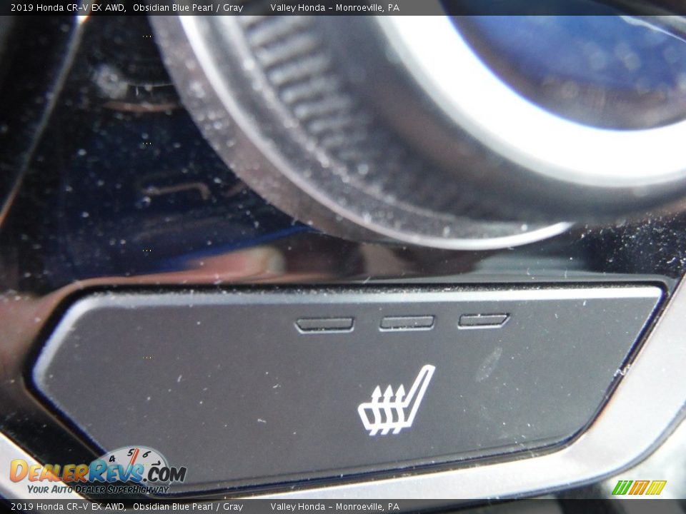2019 Honda CR-V EX AWD Obsidian Blue Pearl / Gray Photo #21