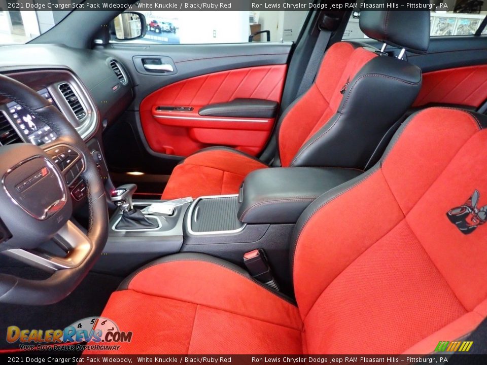 Black/Ruby Red Interior - 2021 Dodge Charger Scat Pack Widebody Photo #12