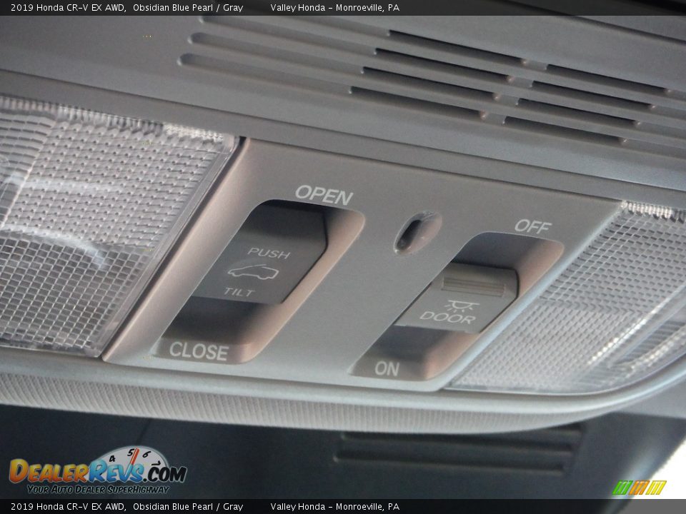 2019 Honda CR-V EX AWD Obsidian Blue Pearl / Gray Photo #23