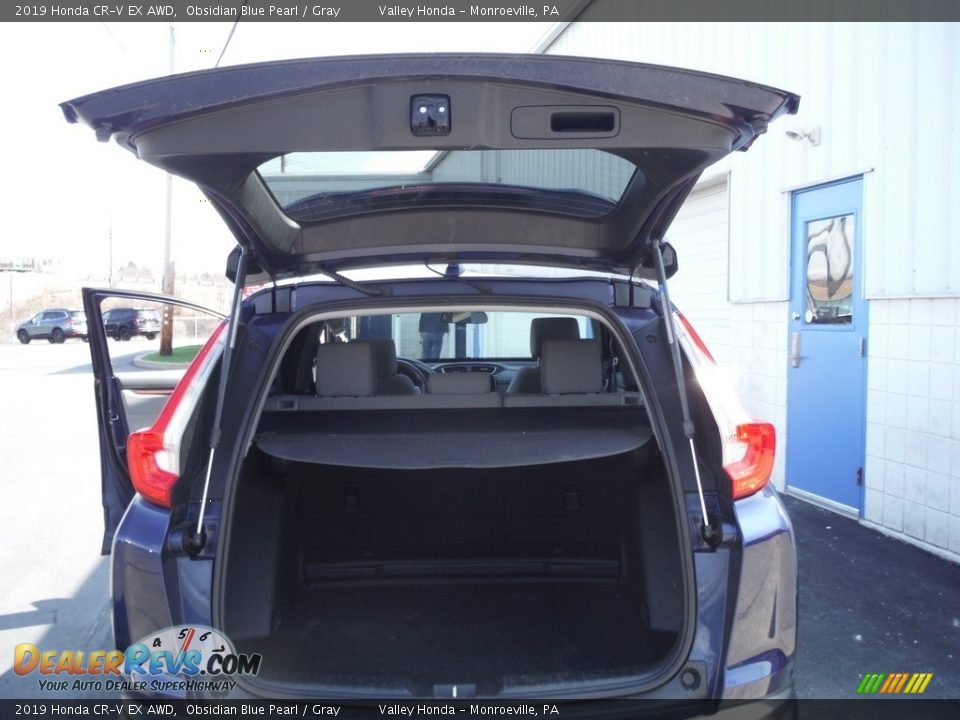 2019 Honda CR-V EX AWD Obsidian Blue Pearl / Gray Photo #26