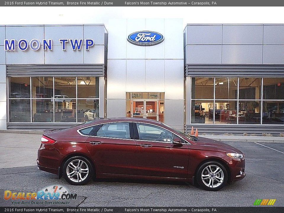 2016 Ford Fusion Hybrid Titanium Bronze Fire Metallic / Dune Photo #1