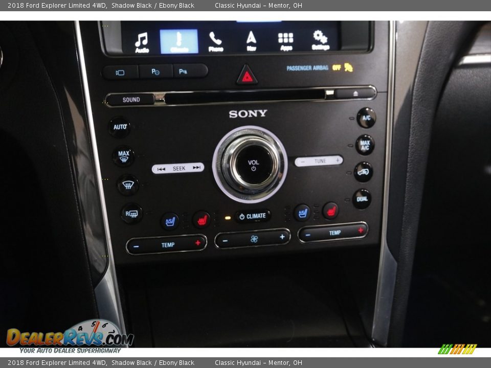 2018 Ford Explorer Limited 4WD Shadow Black / Ebony Black Photo #14