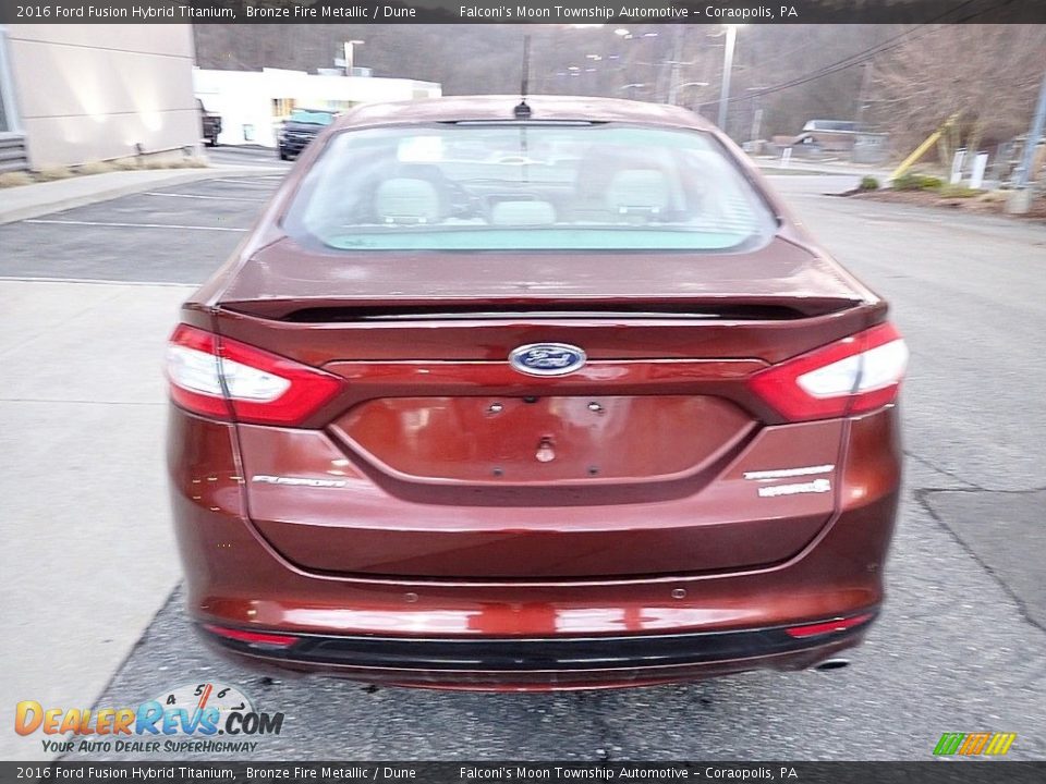 2016 Ford Fusion Hybrid Titanium Bronze Fire Metallic / Dune Photo #3