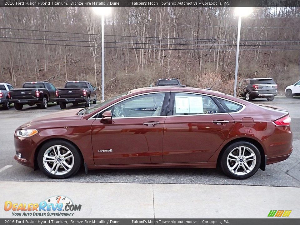 Bronze Fire Metallic 2016 Ford Fusion Hybrid Titanium Photo #6