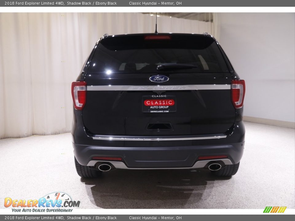 2018 Ford Explorer Limited 4WD Shadow Black / Ebony Black Photo #20