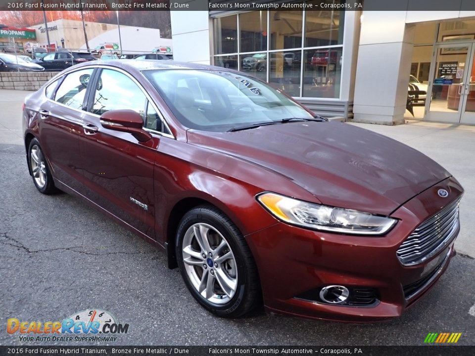 Bronze Fire Metallic 2016 Ford Fusion Hybrid Titanium Photo #9