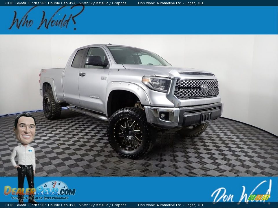 2018 Toyota Tundra SR5 Double Cab 4x4 Silver Sky Metallic / Graphite Photo #1