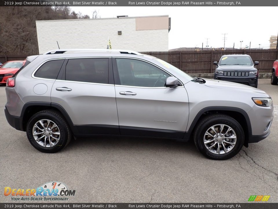 2019 Jeep Cherokee Latitude Plus 4x4 Billet Silver Metallic / Black Photo #7