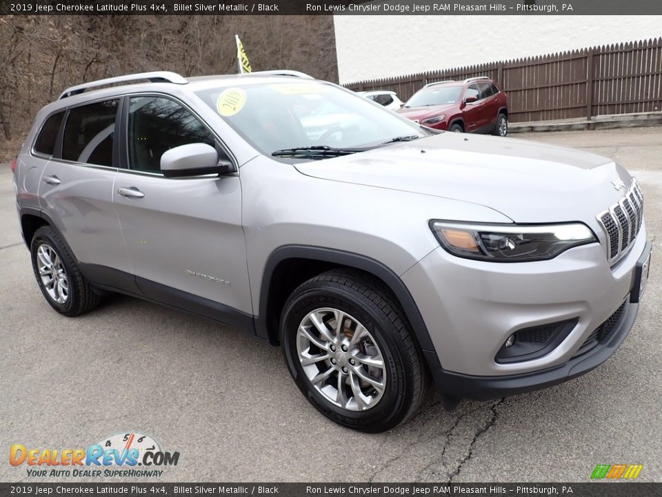 2019 Jeep Cherokee Latitude Plus 4x4 Billet Silver Metallic / Black Photo #8