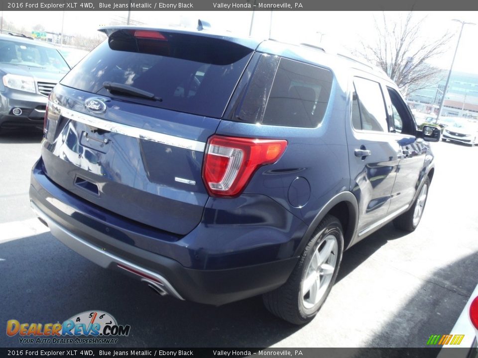 2016 Ford Explorer XLT 4WD Blue Jeans Metallic / Ebony Black Photo #6