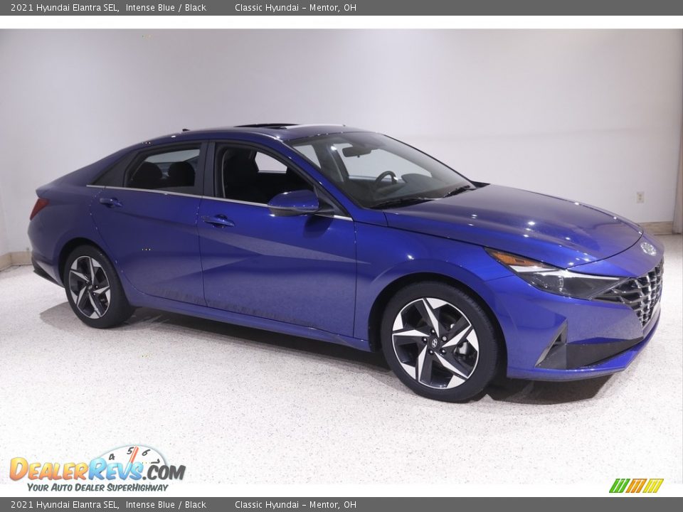 2021 Hyundai Elantra SEL Intense Blue / Black Photo #1