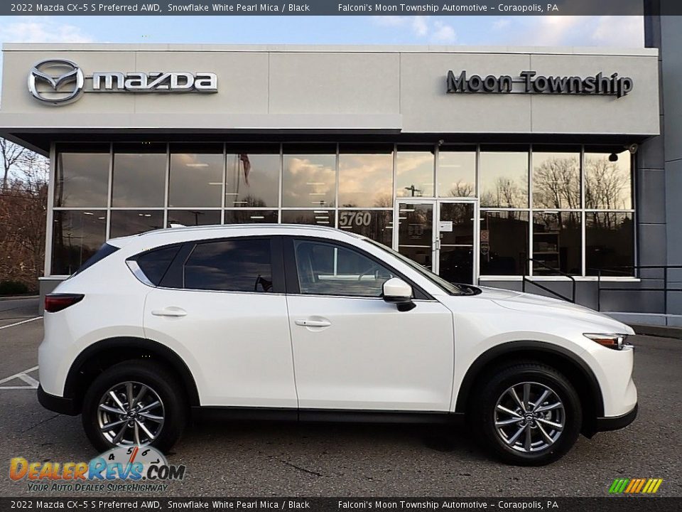 2022 Mazda CX-5 S Preferred AWD Snowflake White Pearl Mica / Black Photo #1