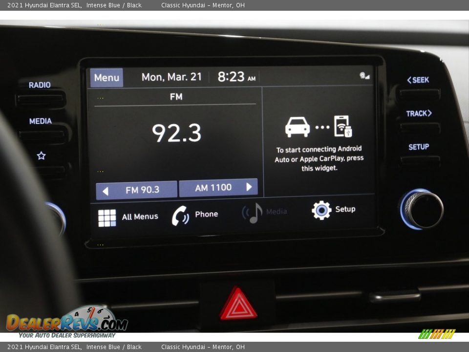 2021 Hyundai Elantra SEL Intense Blue / Black Photo #10