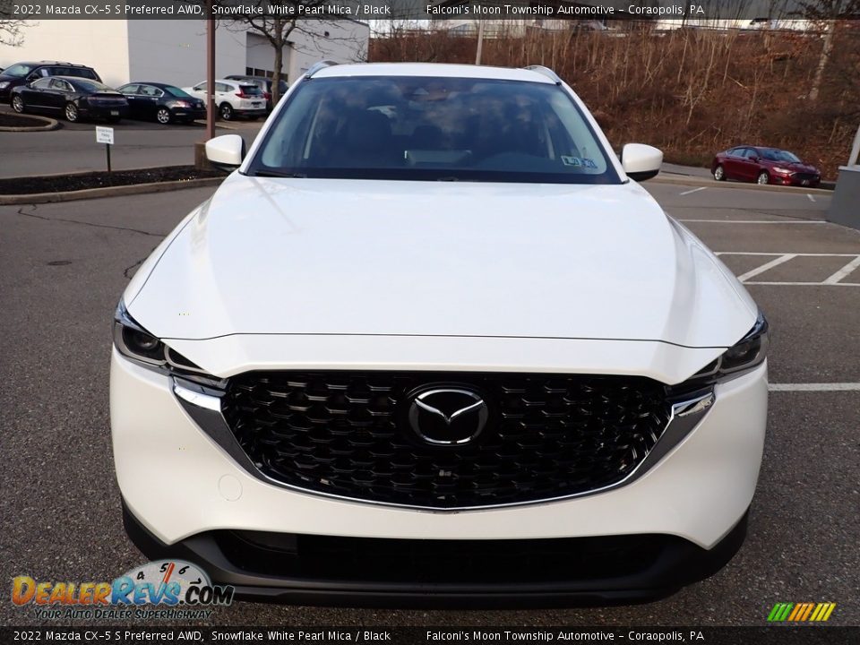 2022 Mazda CX-5 S Preferred AWD Snowflake White Pearl Mica / Black Photo #8