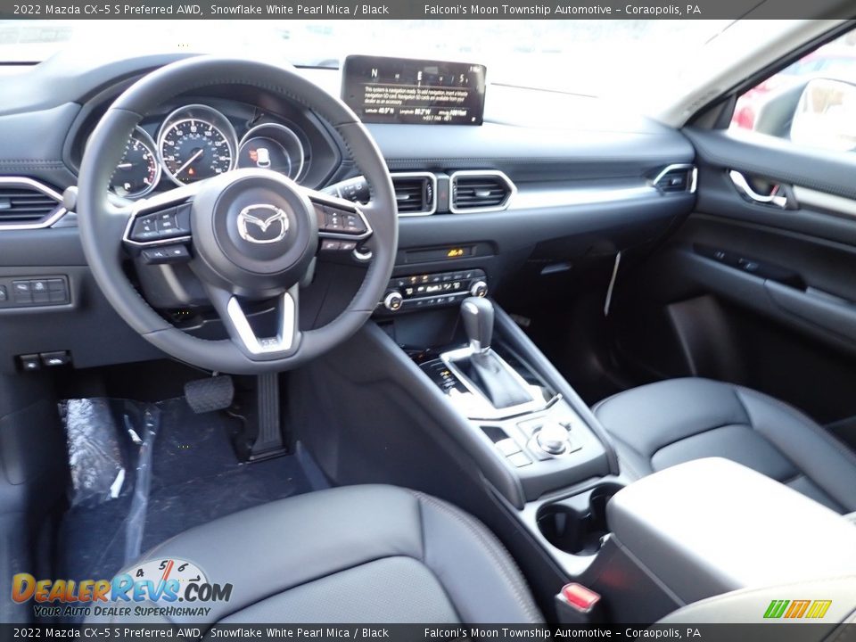 Black Interior - 2022 Mazda CX-5 S Preferred AWD Photo #13
