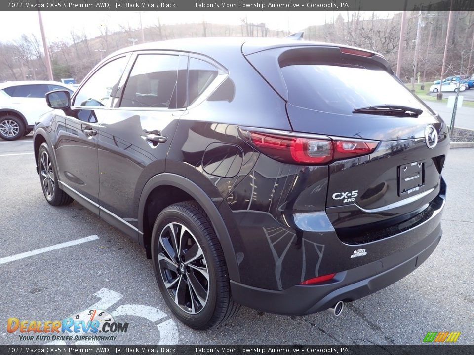 2022 Mazda CX-5 S Premium AWD Jet Black Mica / Black Photo #5