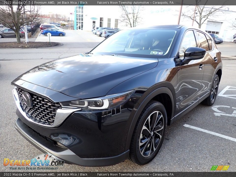 2022 Mazda CX-5 S Premium AWD Jet Black Mica / Black Photo #7