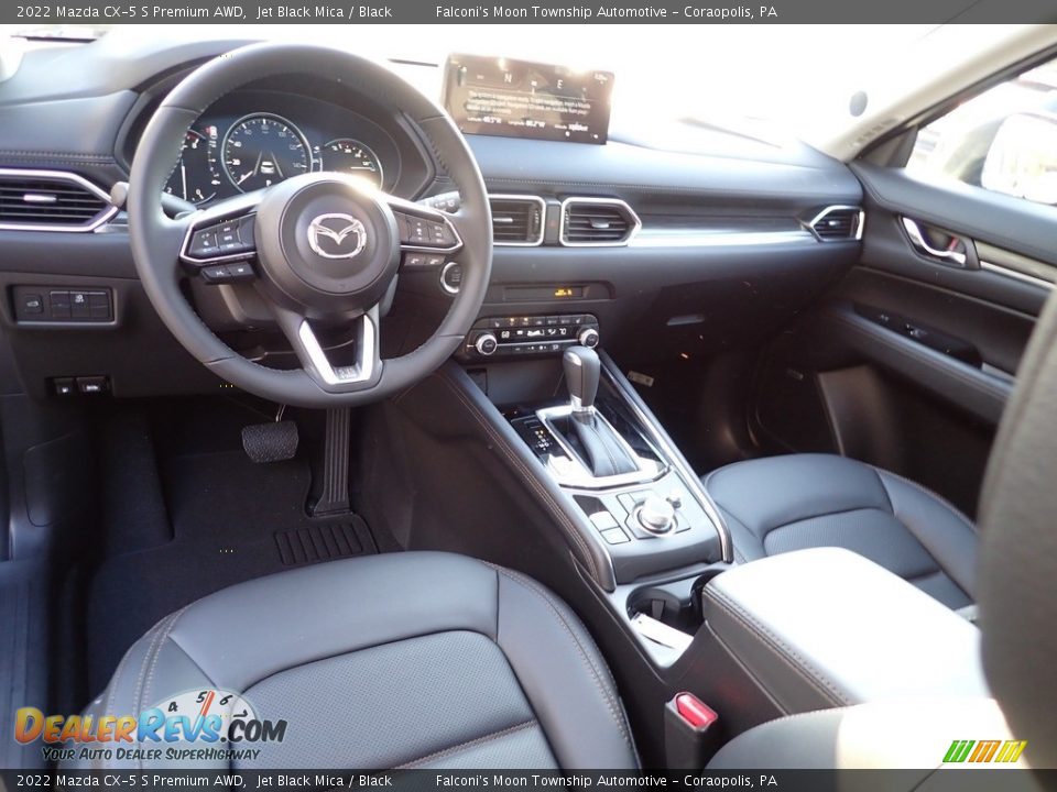 Black Interior - 2022 Mazda CX-5 S Premium AWD Photo #13