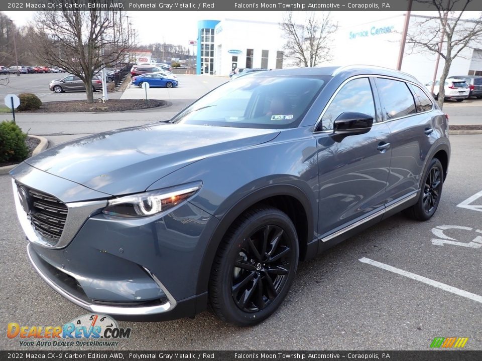 2022 Mazda CX-9 Carbon Edition AWD Polymetal Gray Metallic / Red Photo #7