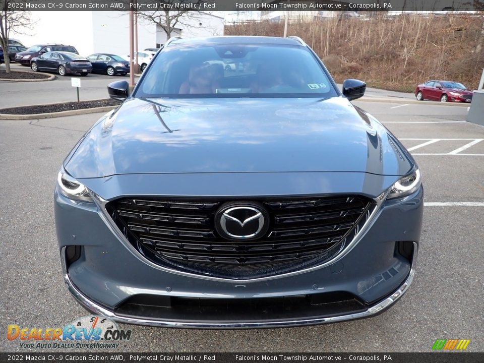 2022 Mazda CX-9 Carbon Edition AWD Polymetal Gray Metallic / Red Photo #8