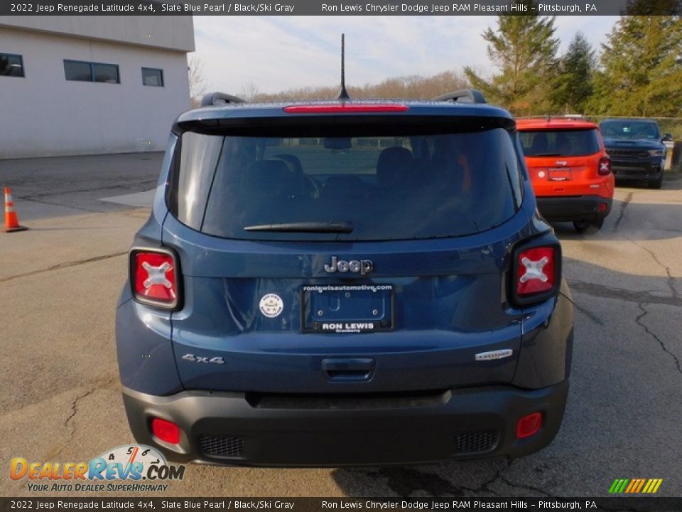 2022 Jeep Renegade Latitude 4x4 Slate Blue Pearl / Black/Ski Gray Photo #6