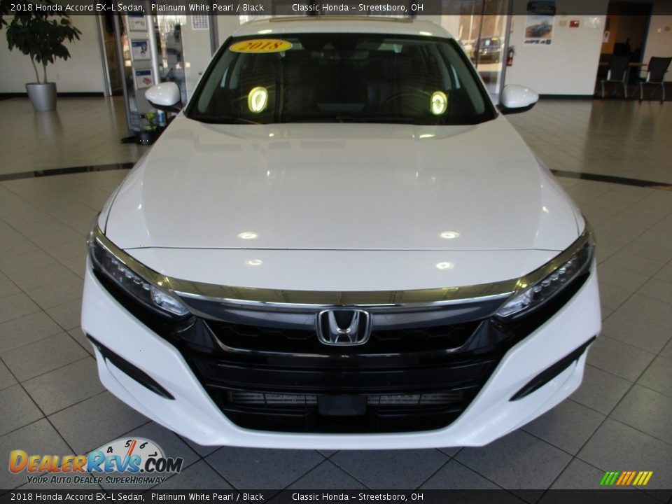 2018 Honda Accord EX-L Sedan Platinum White Pearl / Black Photo #2