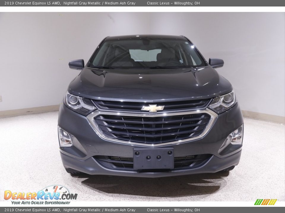 2019 Chevrolet Equinox LS AWD Nightfall Gray Metallic / Medium Ash Gray Photo #2