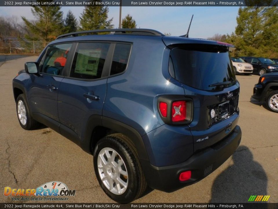 2022 Jeep Renegade Latitude 4x4 Slate Blue Pearl / Black/Ski Gray Photo #8