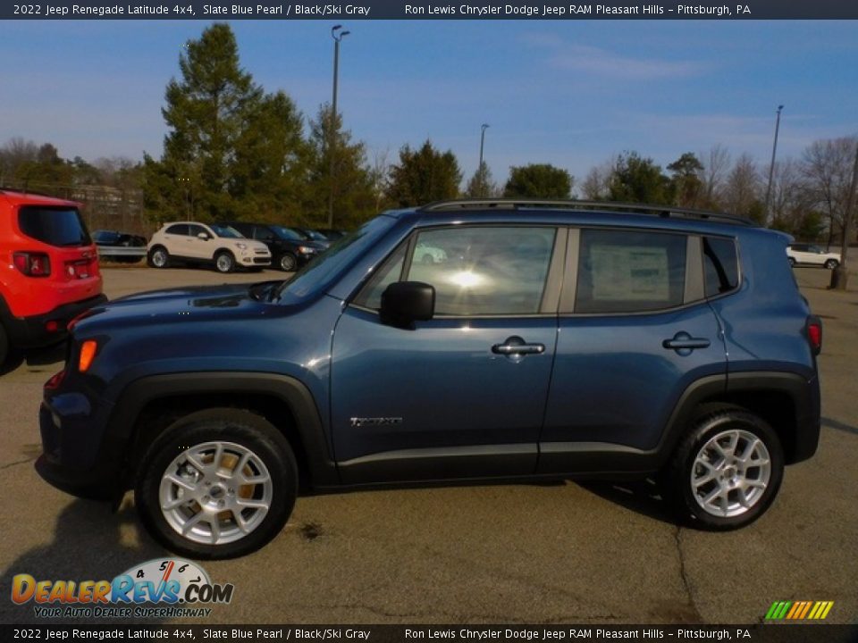 2022 Jeep Renegade Latitude 4x4 Slate Blue Pearl / Black/Ski Gray Photo #9