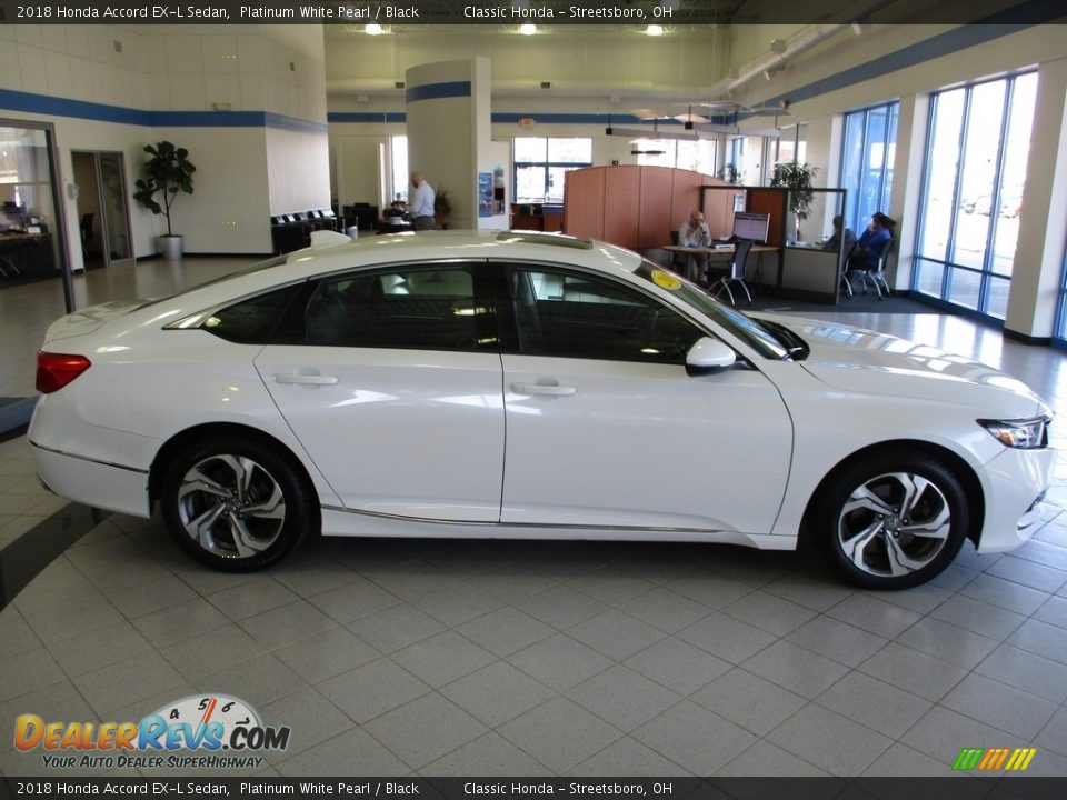 2018 Honda Accord EX-L Sedan Platinum White Pearl / Black Photo #4