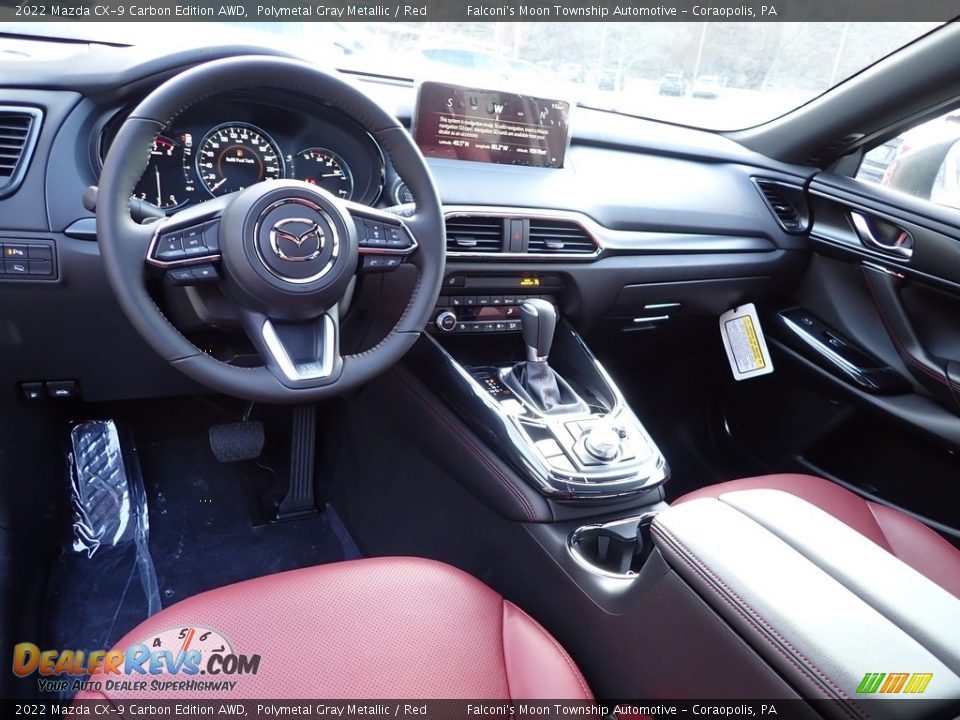 Red Interior - 2022 Mazda CX-9 Carbon Edition AWD Photo #14