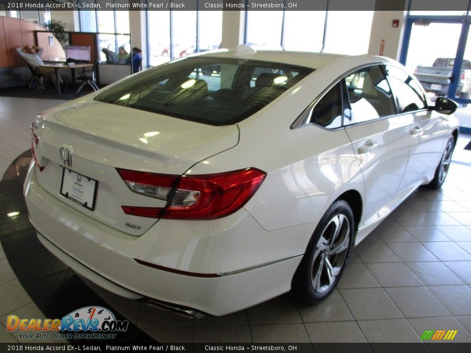 2018 Honda Accord EX-L Sedan Platinum White Pearl / Black Photo #7