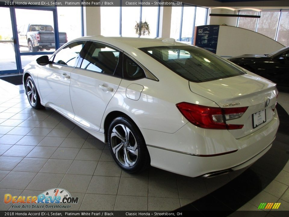 2018 Honda Accord EX-L Sedan Platinum White Pearl / Black Photo #9