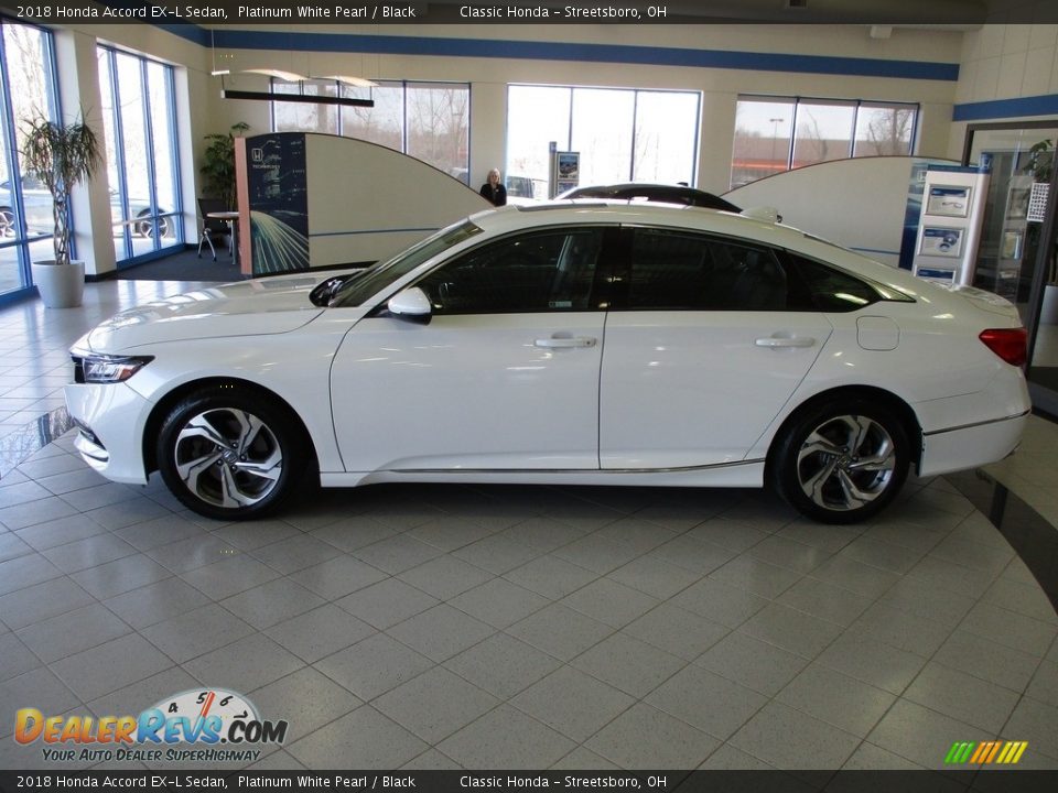 2018 Honda Accord EX-L Sedan Platinum White Pearl / Black Photo #10