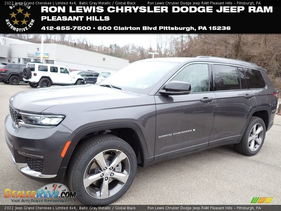2022 Jeep Grand Cherokee L Limited 4x4 Baltic Gray Metallic / Global Black Photo #1