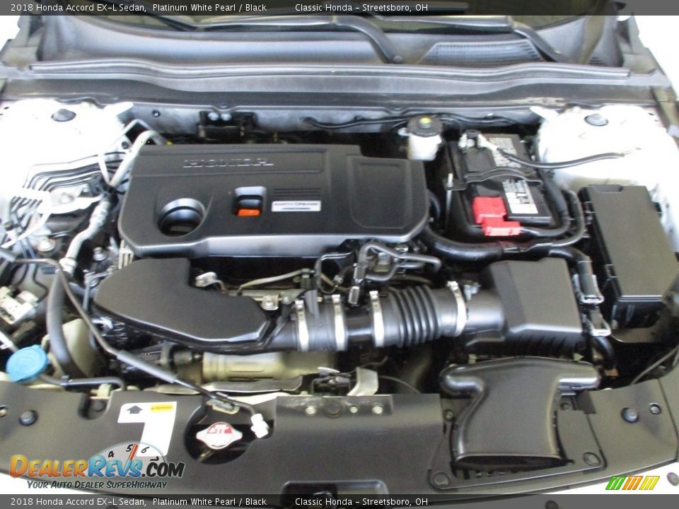 2018 Honda Accord EX-L Sedan Platinum White Pearl / Black Photo #16