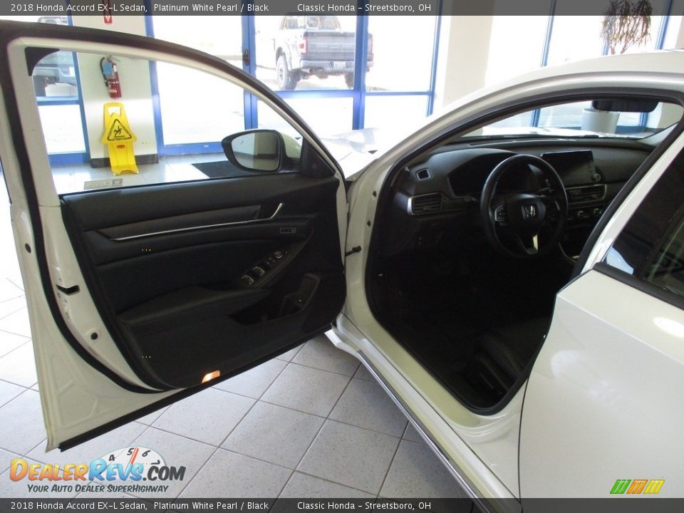 2018 Honda Accord EX-L Sedan Platinum White Pearl / Black Photo #27