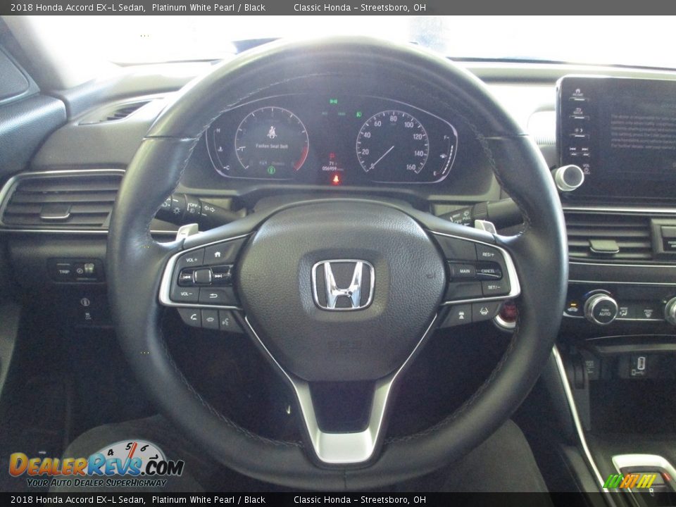2018 Honda Accord EX-L Sedan Platinum White Pearl / Black Photo #33