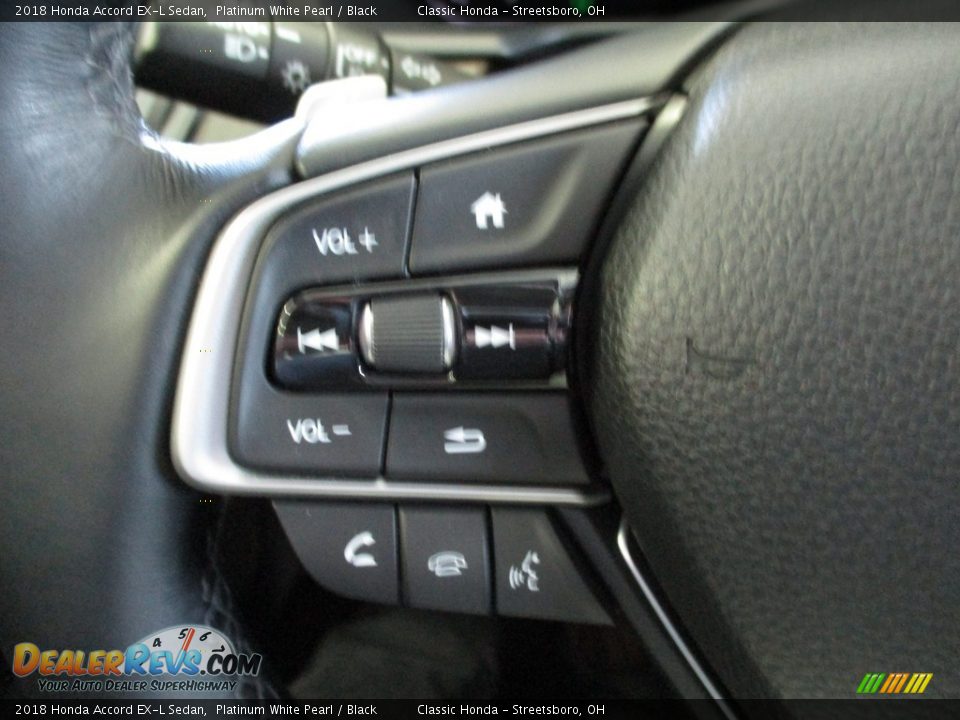 2018 Honda Accord EX-L Sedan Platinum White Pearl / Black Photo #35