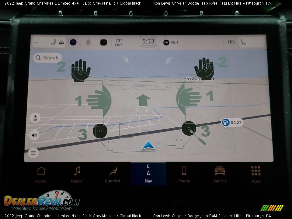 2022 Jeep Grand Cherokee L Limited 4x4 Baltic Gray Metallic / Global Black Photo #18