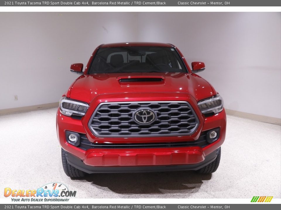 2021 Toyota Tacoma TRD Sport Double Cab 4x4 Barcelona Red Metallic / TRD Cement/Black Photo #2