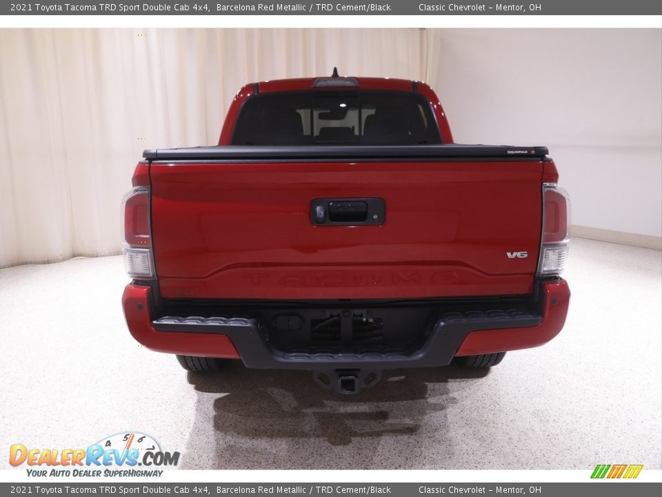 2021 Toyota Tacoma TRD Sport Double Cab 4x4 Barcelona Red Metallic / TRD Cement/Black Photo #18