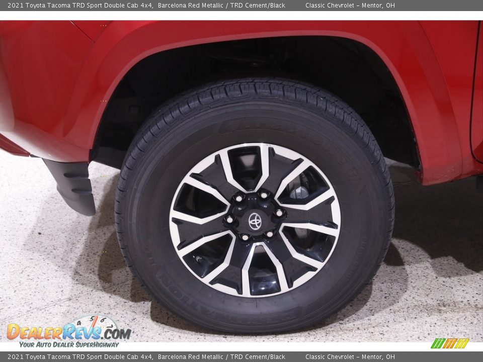 2021 Toyota Tacoma TRD Sport Double Cab 4x4 Barcelona Red Metallic / TRD Cement/Black Photo #20
