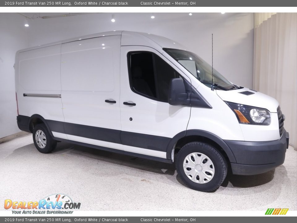 2019 Ford Transit Van 250 MR Long Oxford White / Charcoal black Photo #1