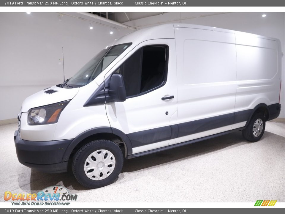 2019 Ford Transit Van 250 MR Long Oxford White / Charcoal black Photo #3