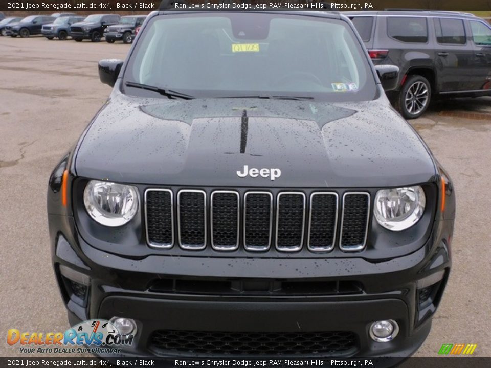 2021 Jeep Renegade Latitude 4x4 Black / Black Photo #2