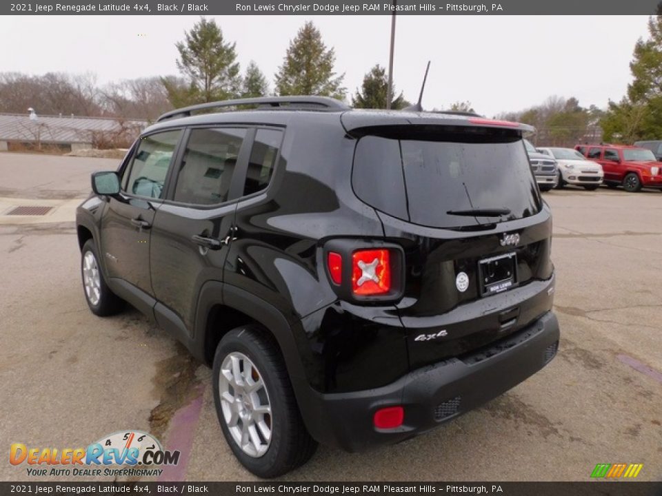 2021 Jeep Renegade Latitude 4x4 Black / Black Photo #8