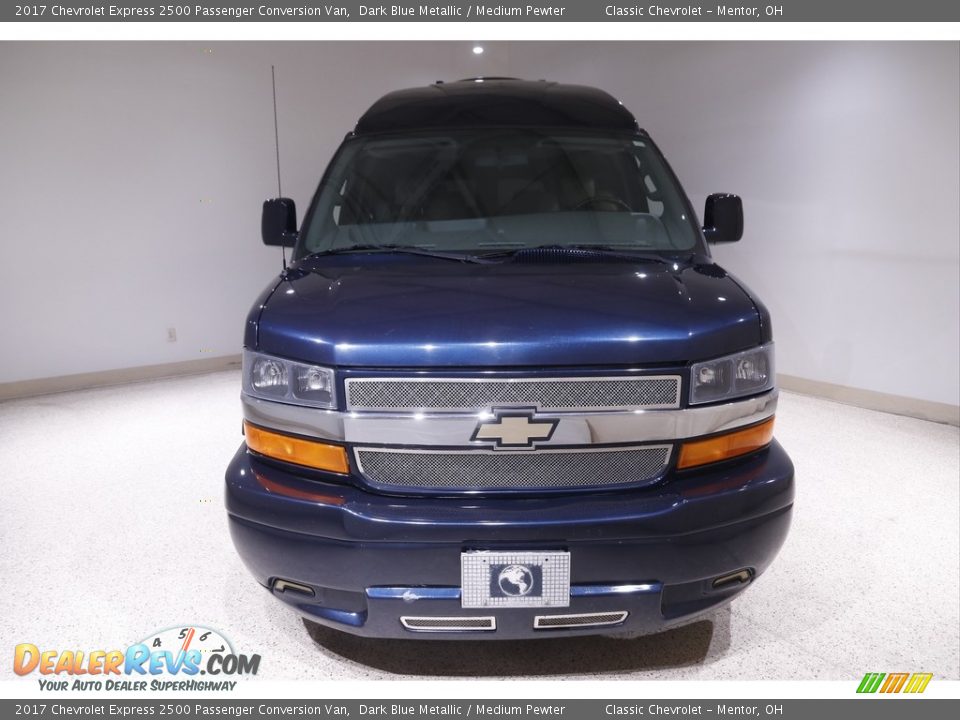 2017 Chevrolet Express 2500 Passenger Conversion Van Dark Blue Metallic / Medium Pewter Photo #2