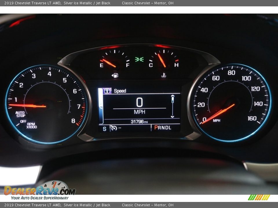 2019 Chevrolet Traverse LT AWD Silver Ice Metallic / Jet Black Photo #8