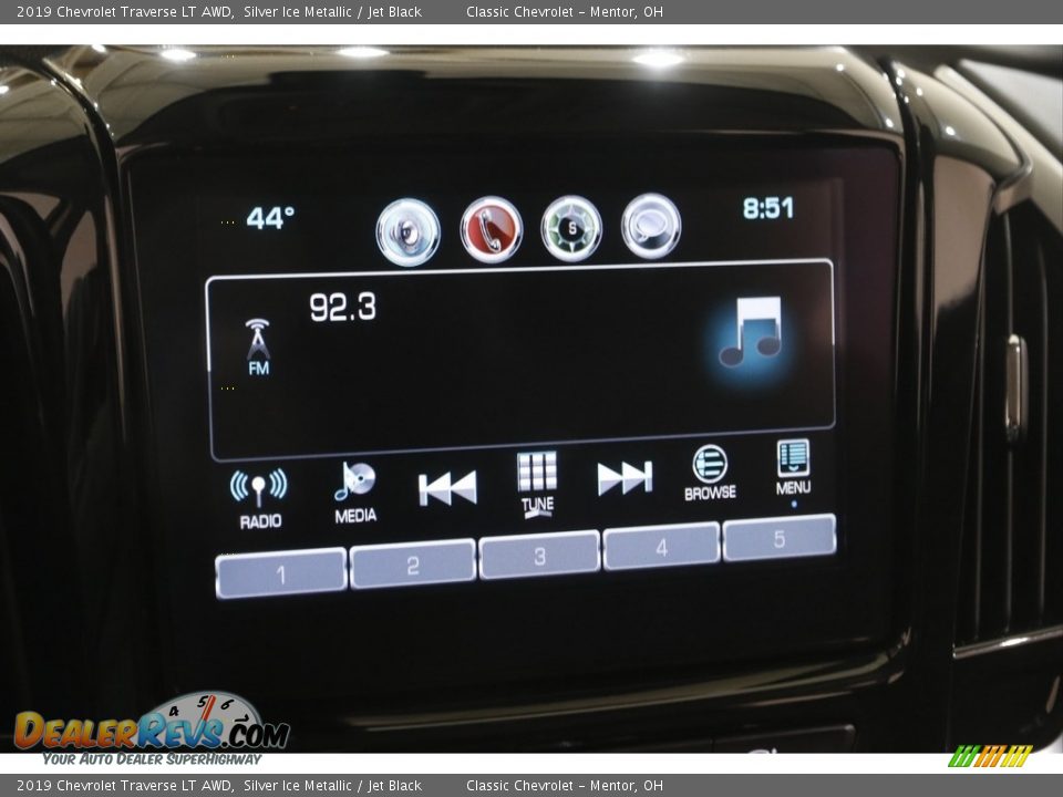 2019 Chevrolet Traverse LT AWD Silver Ice Metallic / Jet Black Photo #10